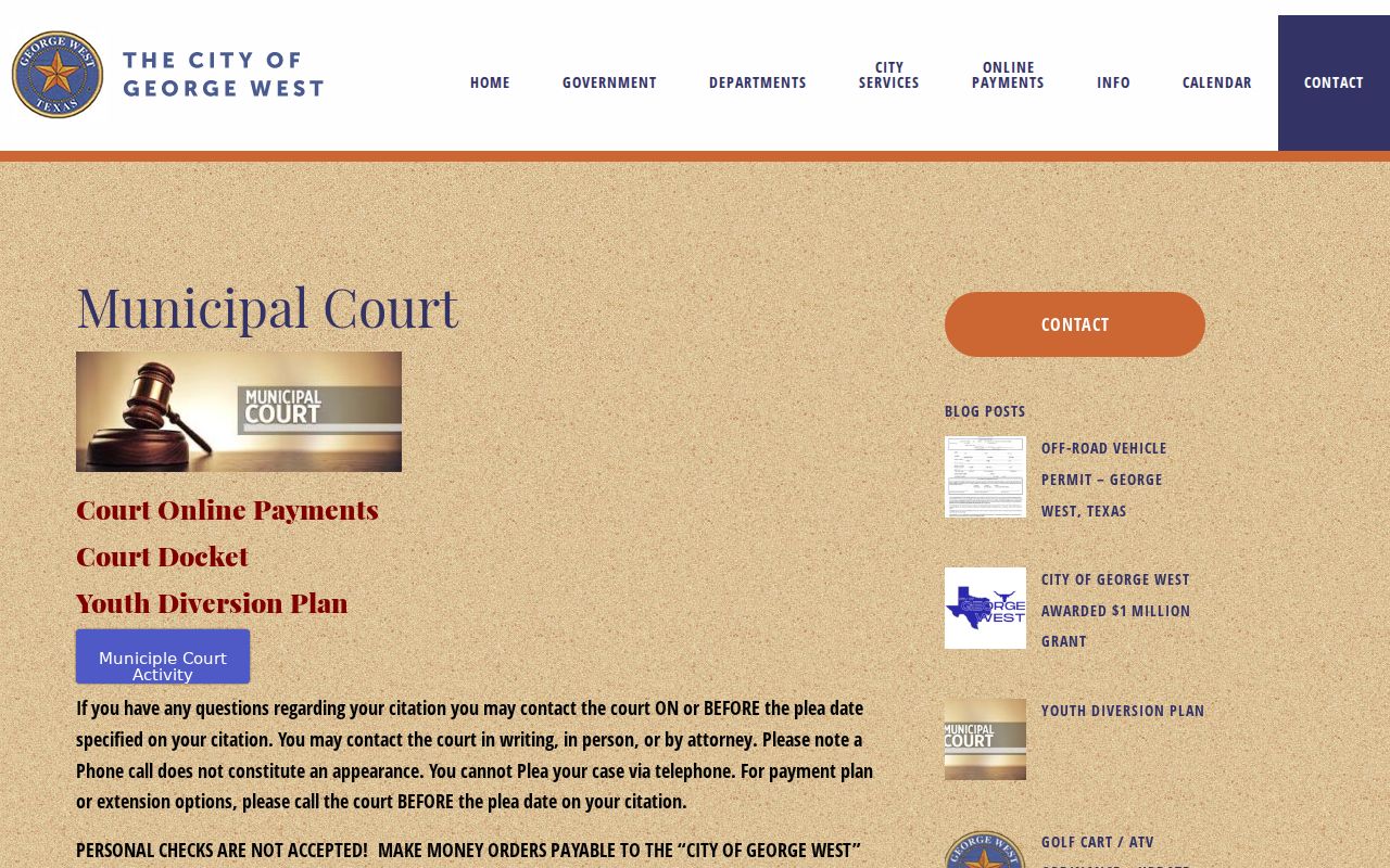 George West court docket current documents links